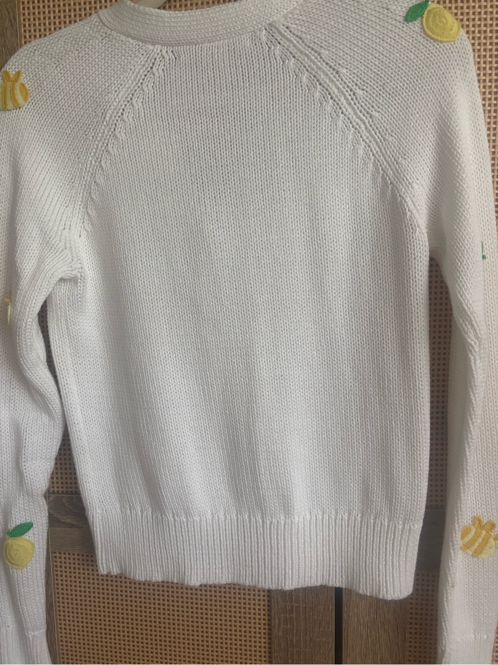 Lilly Pulitzer White Cardigan with Yellow Lemon Embroidery - Picture 10 of 11